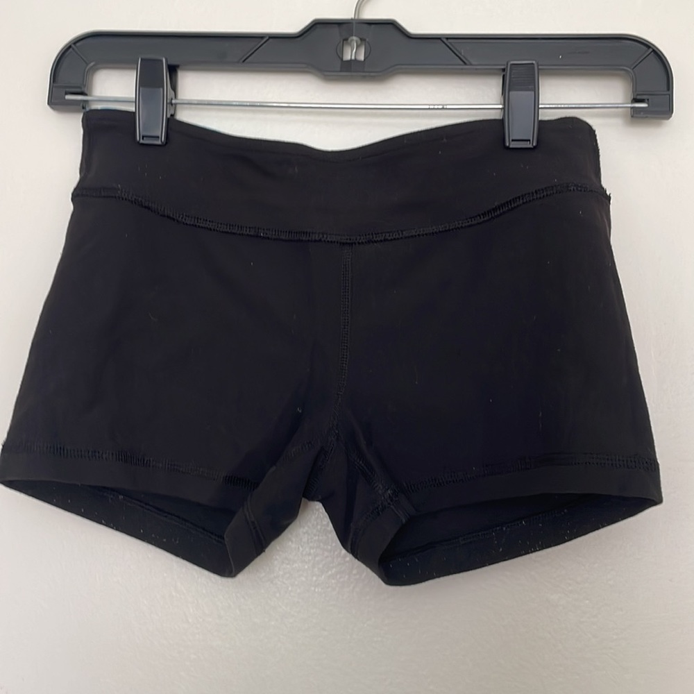 Reversible black Ivivva booty shorts